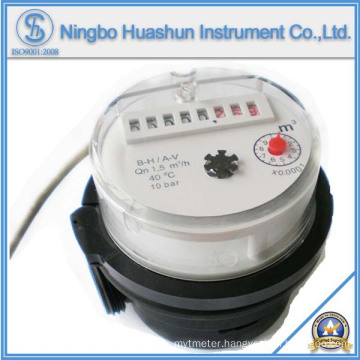 Single Jet Dry Type Plastic Body Water Meter with Pulse Output